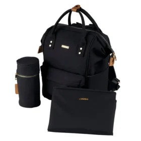 Bababing Mani Backpack Waterproof Baby Changing Bag With Changing Mat – Black