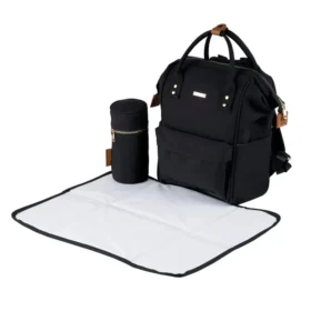 Bababing Mani Backpack Waterproof Baby Changing Bag With Changing Mat – Black