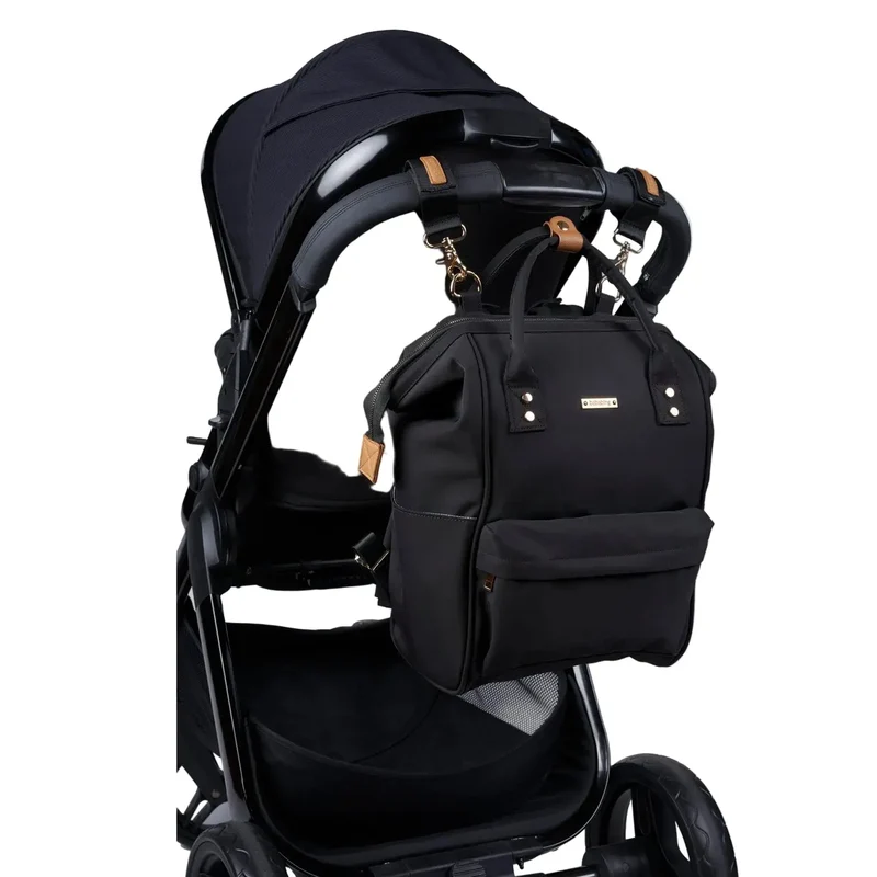 Bababing Mani Backpack Waterproof Baby Changing Bag With Changing Mat - Black Bababing Mani Backpack Waterproof Baby Changing Bag With Changing Mat - Black