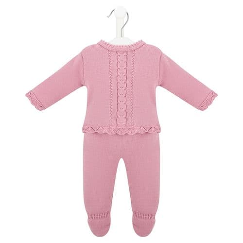 Dandelion Girls Knitted 2pc Legging Set- Dusty Pink Dandelion Girls Knitted 2pc Legging Set- Dusty Pink