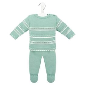 Dandelion Knitted 2 Piece Legging Set- Sage Green