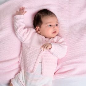 Baby Girls Knitted Matinee Cardigan