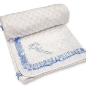 Baby Velour Bubble Wrap With Lace – Prince